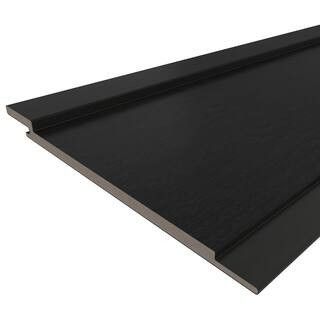 Board and Batten 10.94 in. x 12 in. Indian Ebony Composite Lap Siding Sample | The Home Depot