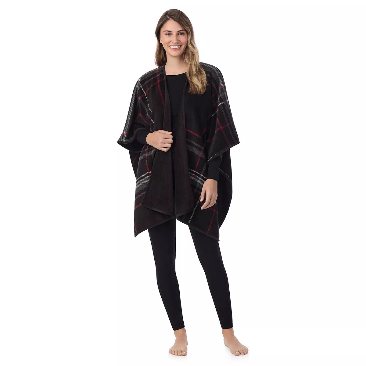 Women's Cuddl Duds® Cozy Plush Reversible Blanket Wrap | Kohl's