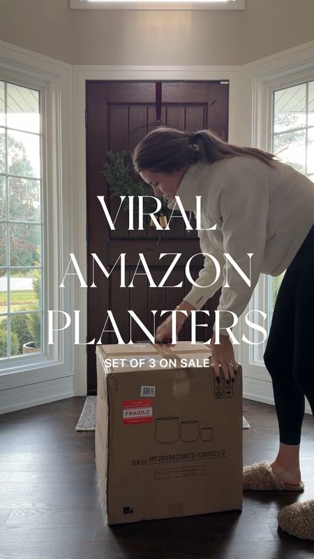This set of 3 viral Amazon planter is IN STOCK AND ON SALE FOR BLACK FRIDAY! They are a beautiful gray concrete. I’m obsessed 😍😍

#LTKhome #LTKCyberWeek #LTKVideo
