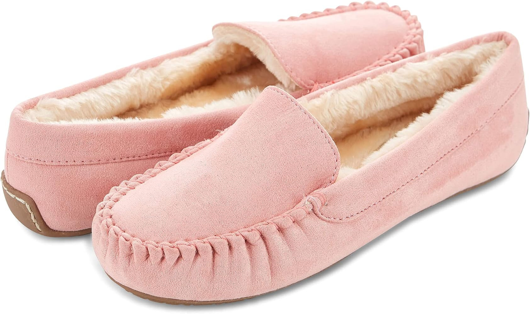 Floopi Womens Indoor/Outdoor Basic Memory Foam Moccasin Slipper | Amazon (US)