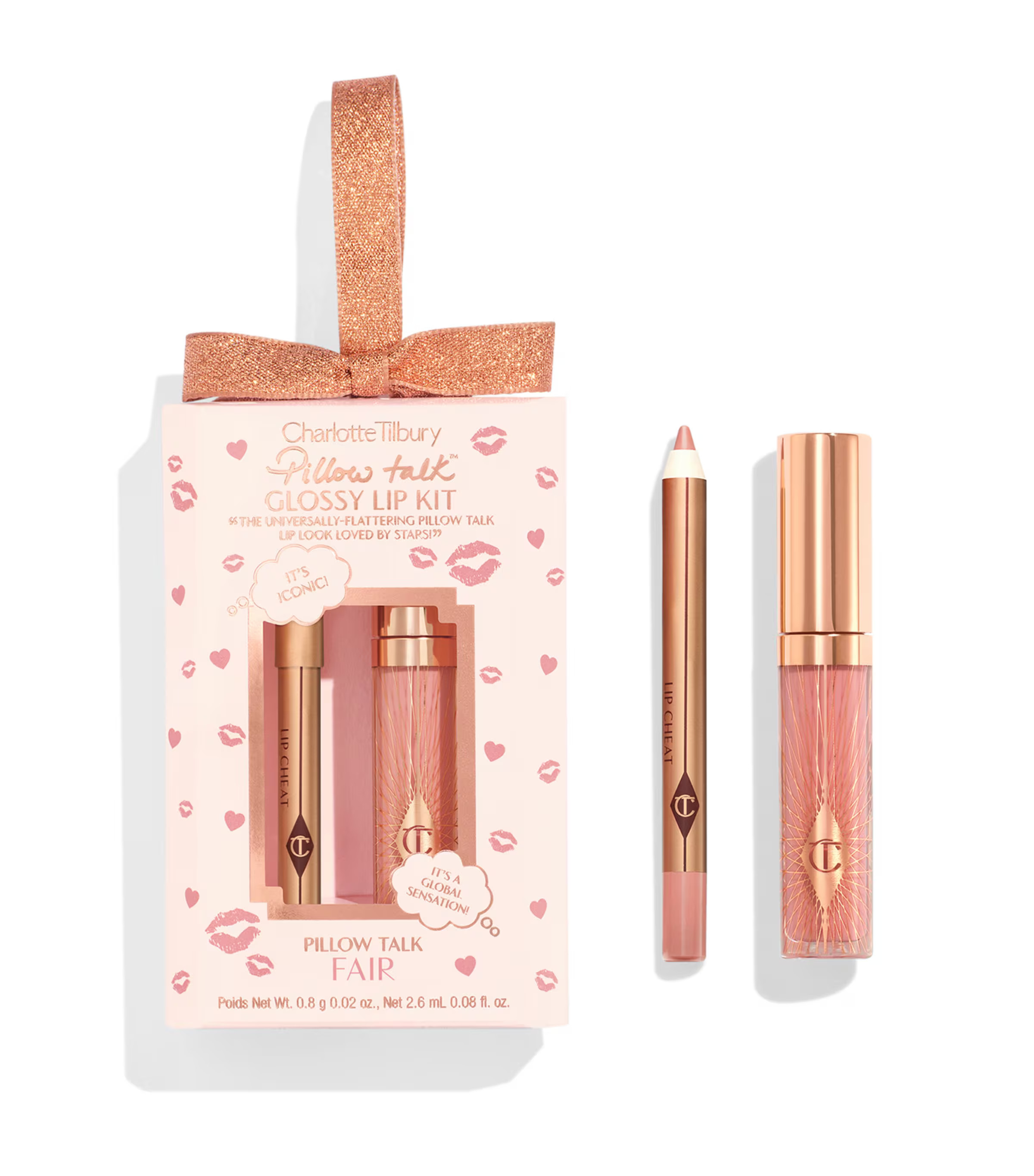 Charlotte Tilbury Pillow Talk Glossy Lip Kit - Fair | Harrods (US)
