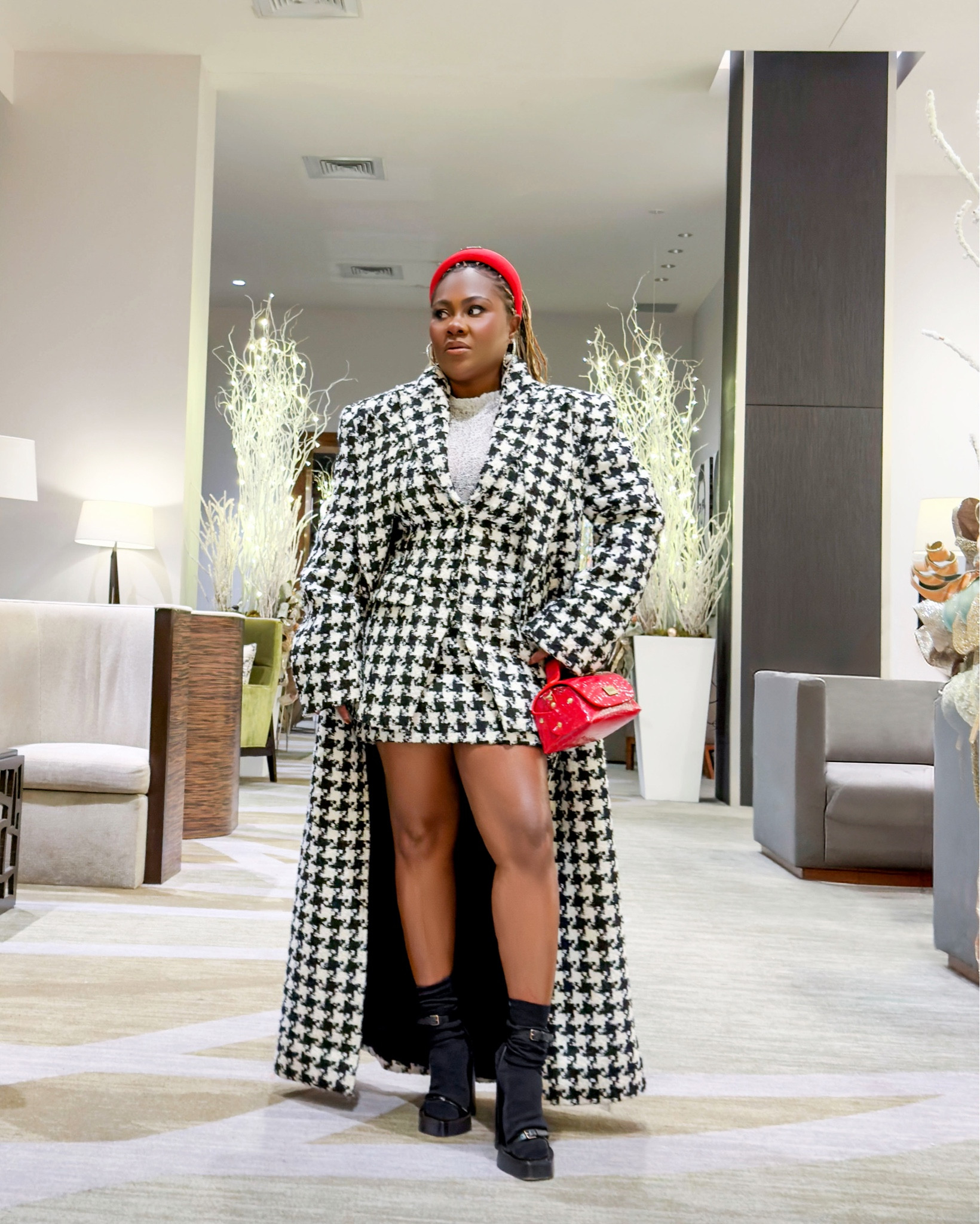 As IF! Channeling my inner Cher with this houndstooth mini skirt, coat and jacket combo! I’m wearing a size M 

#LTKootd #LTKSeasonal #LTKgrwm