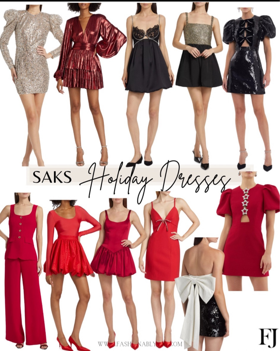 Saks, friends and family sale 25 percent off holiday outfits, and holiday dresses

#LTKHoliday #LTKOver40 #LTKGiftGuide