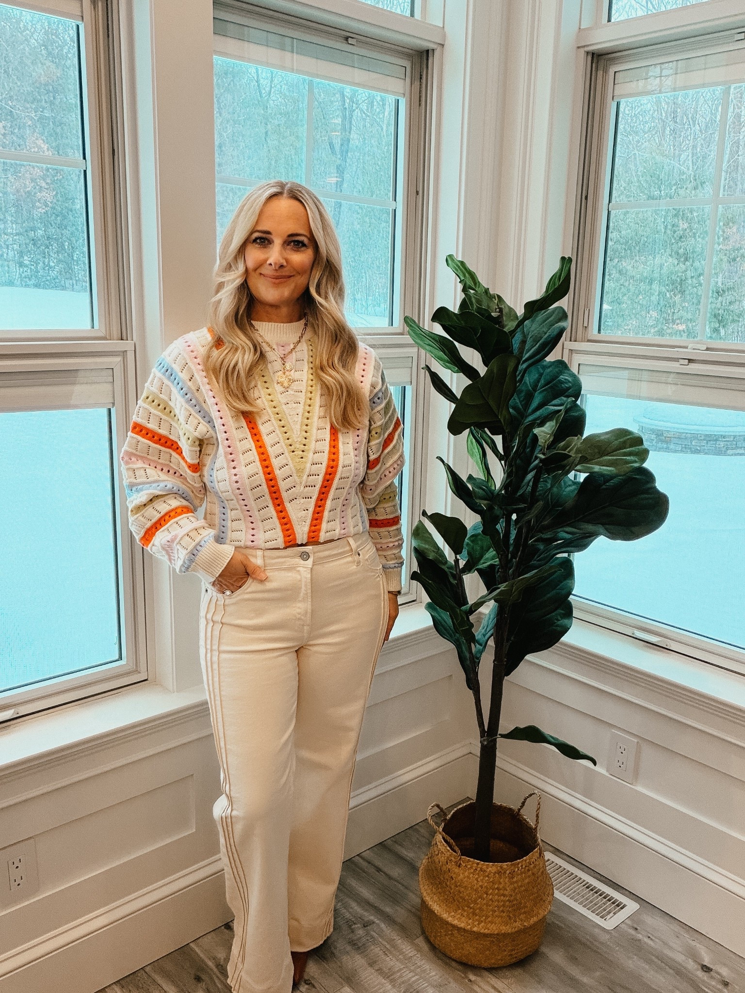 Spring sweater and jeans, so cute! :)
Code for sweater: Save25
Code for jeans:Fresh50

#LTKOver40 #LTKSeasonal #LTKootd