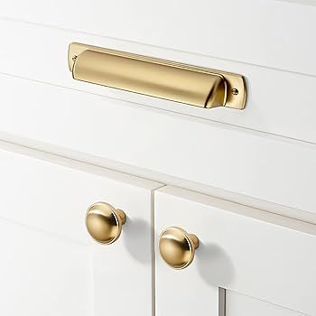 khtumeware 10 Pack Drawer Pulls 1-1/4 Inch Kitchen Cabinet Knobs Solid Round Dresser Drawer Knobs... | Amazon (US)