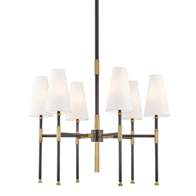 Hudson Valley Lighting 3728 Bowery 6 Light 28" Wide Chandelier Aged Old Bronze Indoor Lighting Chand | Build.com, Inc.