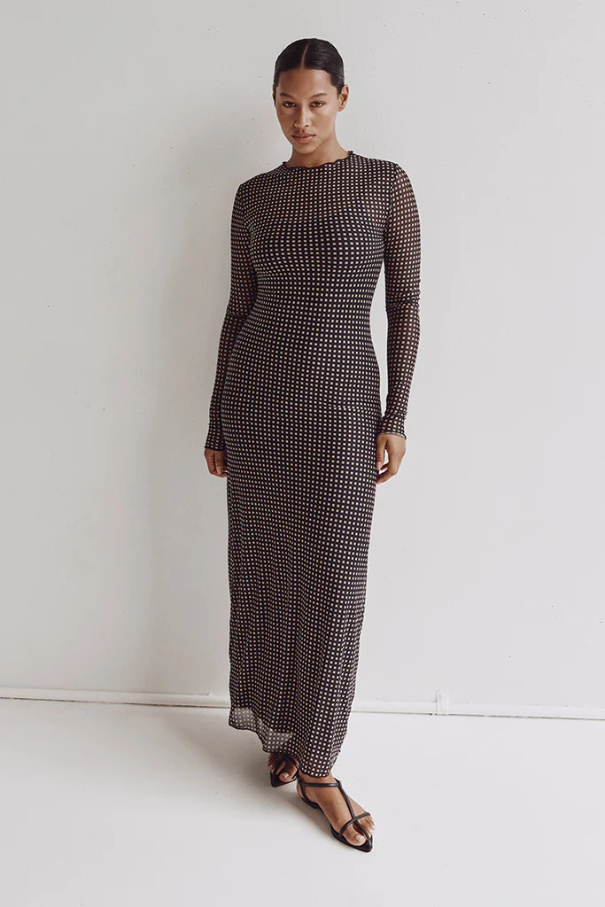 HUDSON BLACK SLEEVED MIDI DRESS | DISSH