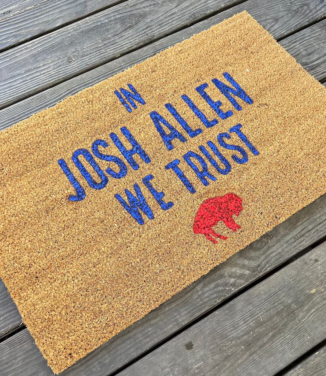 Buffalo Bills Doormat, Josh Allen, NFL | Etsy (US)