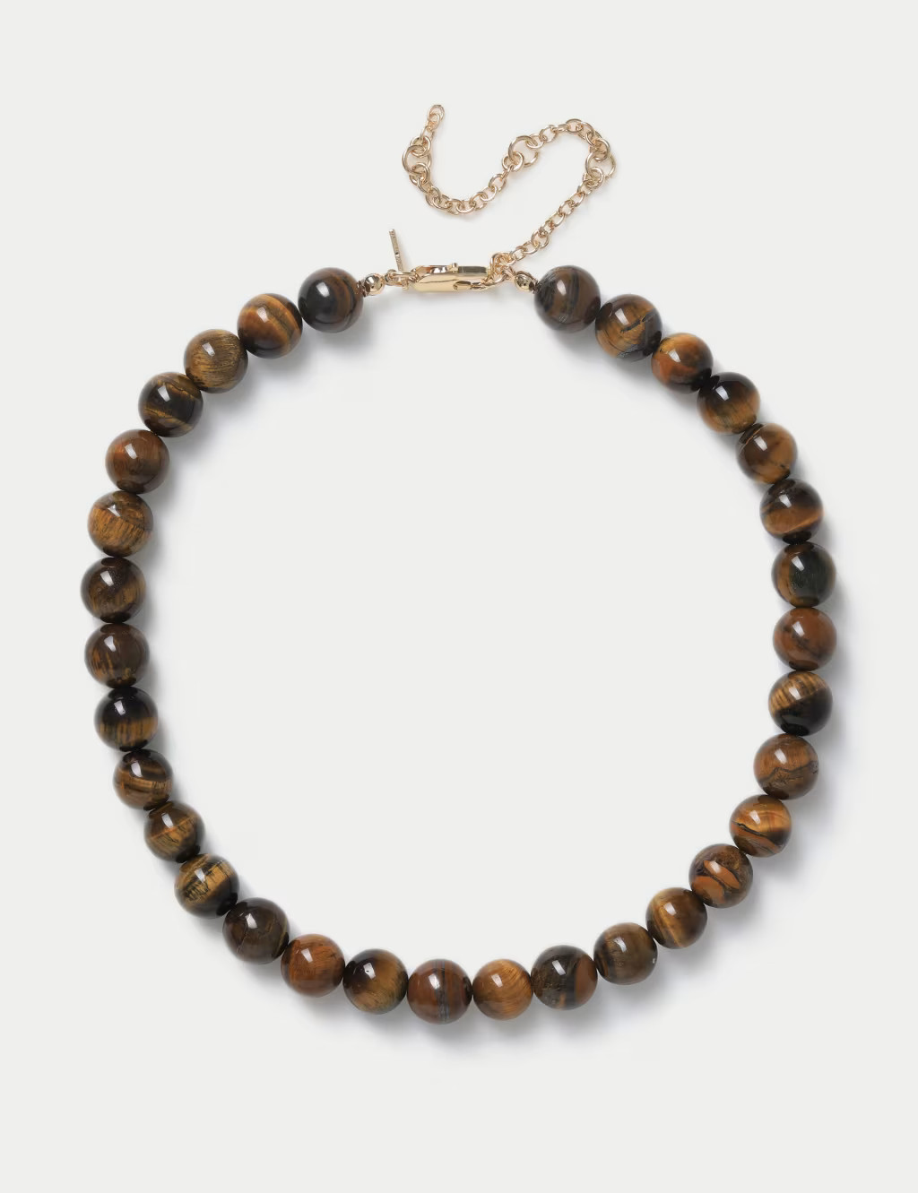 Real Stone Tigers Eye Sphere Necklace | Marks & Spencer (UK)