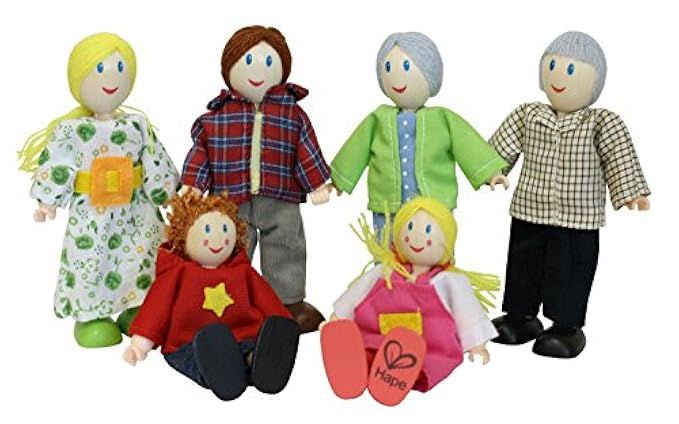 Award Winning Hape Caucasian Doll Family Set for Kid's Dollhouses | Amazon (US)