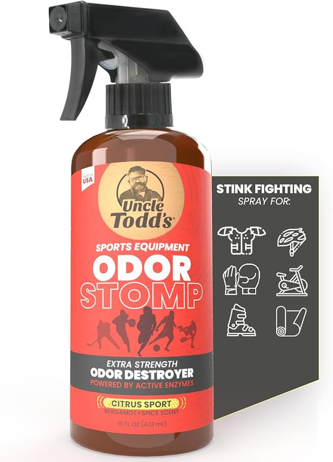 Odor Stomp Sports Equipment Odor Eliminator Spray, Enzyme-Powered, 16 Oz | Amazon (US)
