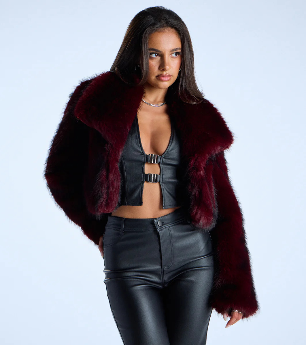 Drama Hour Faux Fur Cropped Jacket | Windsor Stores