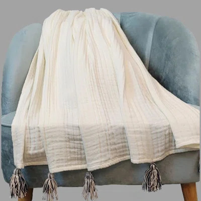 Romy Muslin Cotton Throw | Wayfair North America