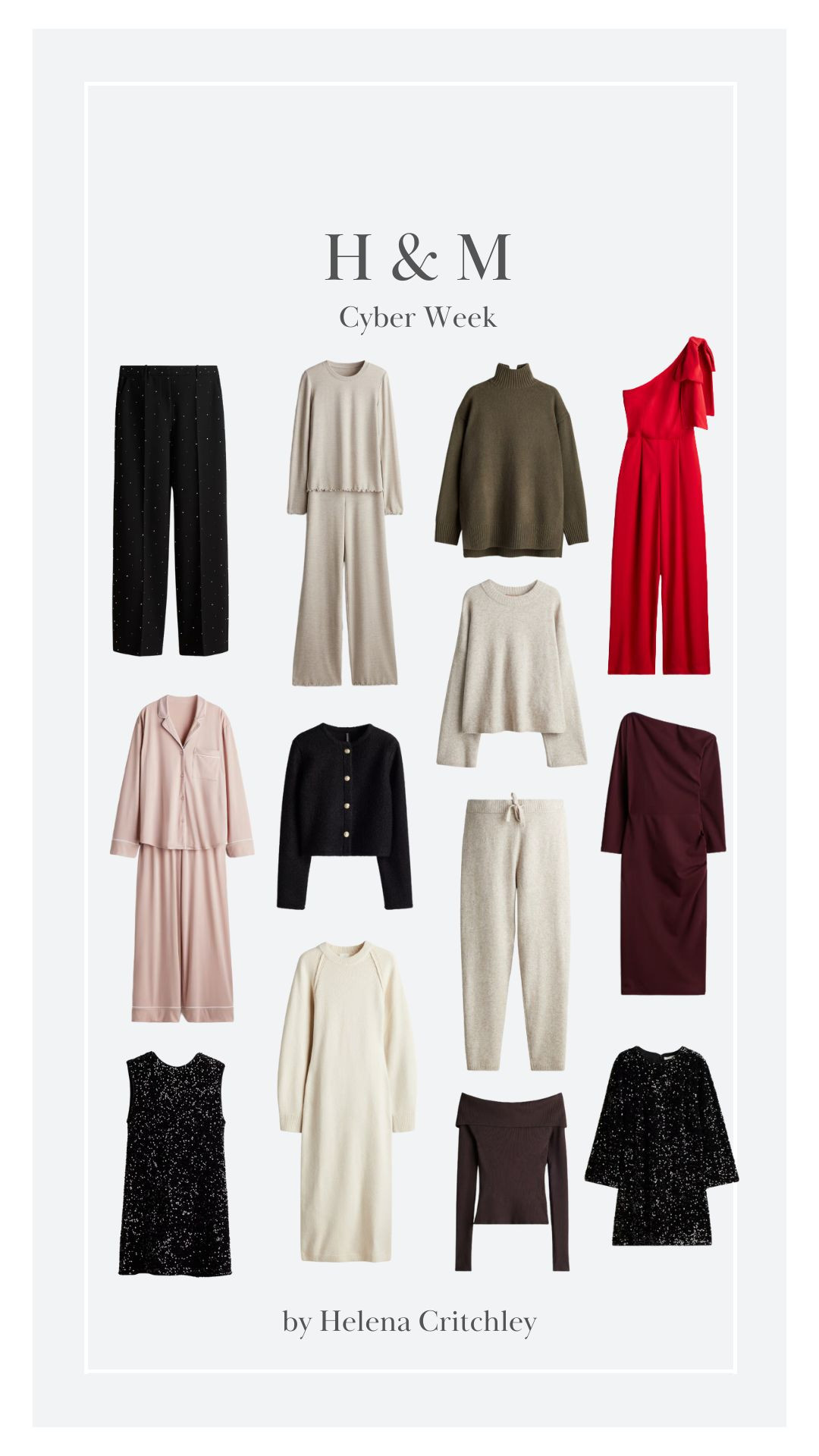 H&M Cyber Week 

Black Friday, Cyber Week 2024, Party Wear, Party Season, Sequin Dress, Knitwear, Co-ord, Midi Dress, Jumpsuit  

 #LTKCyberWeek #LTKuk #LTKpartywear