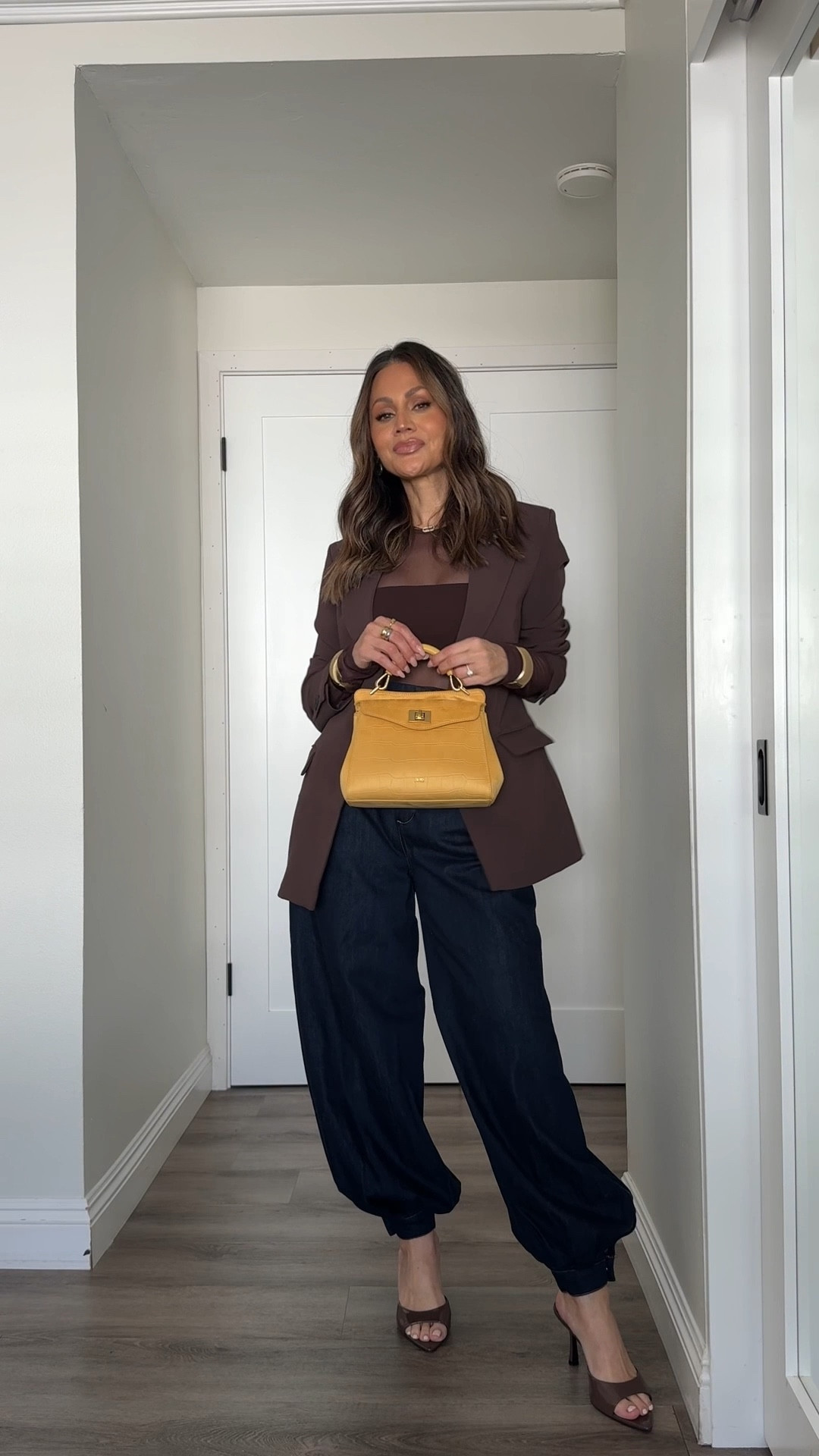 Date night, but make it different.
Same Zara mesh bodysuit… new look🤎💛💙
Wearing small in bodysuit 
Size XS in jogger denim 

#LTKgrwm #LTKootd #LTKOver40