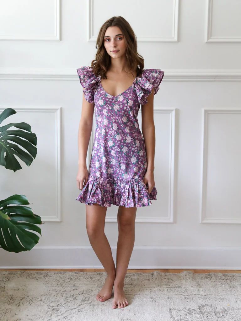 Shop Mille - Ingrid Dress in Purple Rose | Mille