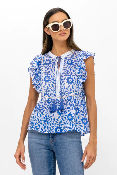 Flirty Tie Top- Jakarta Peri | Oliphant Design