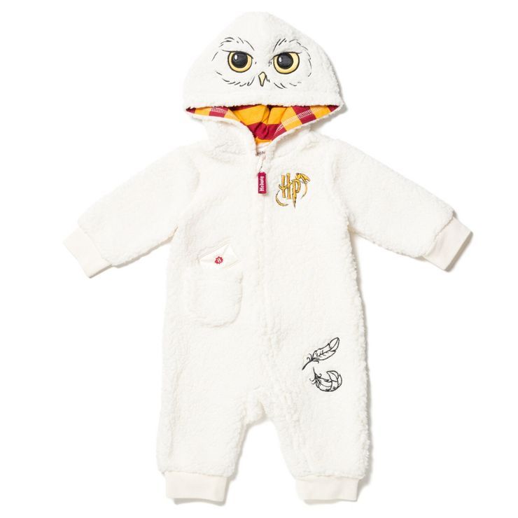 Harry Potter Hedwig Owl Baby Zip Up Costume Coverall Newborn to Infant | Target