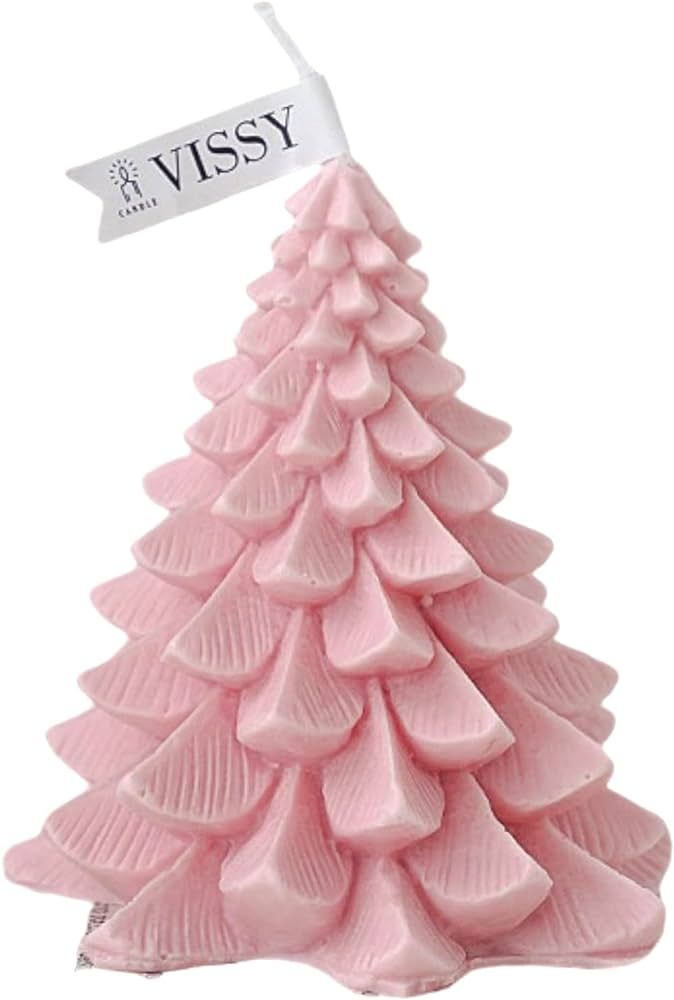 SamFansar Christmas Tree Candles Soy Wax Xmas Candle Light Accompanying Gift Festive Props Eye-ca... | Amazon (US)