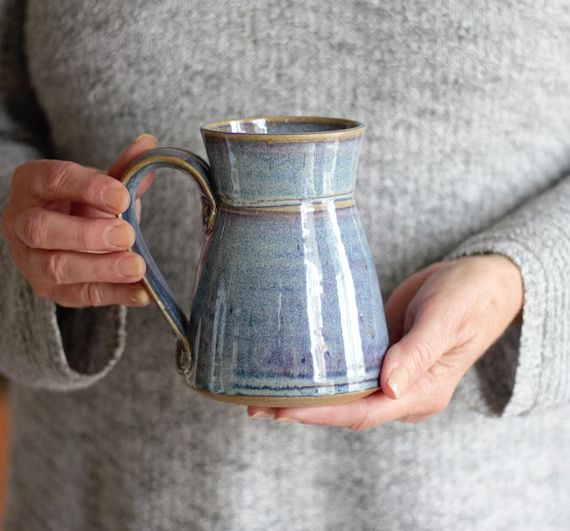 Handmade Pottery  Large Mug 8 Colors - Etsy | Etsy (US)