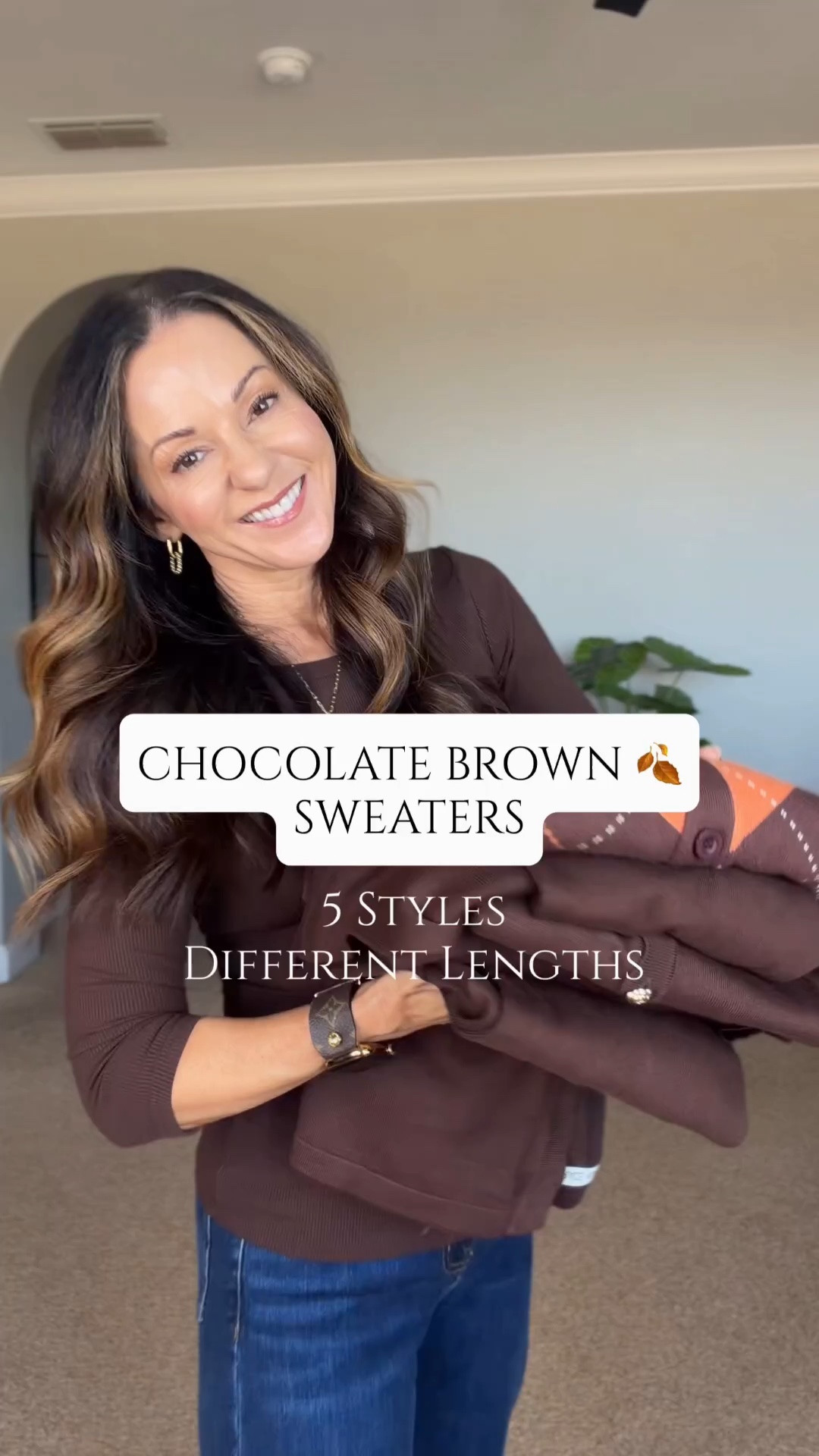 Chocolate brown is having a moment this fall! 🤎🍂 Five sweater styles in different lengths, from shorter cardigans to longer layers. Great for everyday outfits, office, workwear & dressing up your favorite jeans!

For reference: I’m 5’1”, 106 lbs. Everything is unaltered.

chocolate brown sweaters, brown cardigans, fall sweaters for women, fall cardigan outfits, chocolate brown outfits, long cardigans, short cardigans, fall layering, fall workwear, office outfits, teacher outfits, casual fall outfits, over 50 fall outfit ideas, fashion over 50, petite fashion, fall fashion 2026, everyday style

https://liketk.it/6pzab
