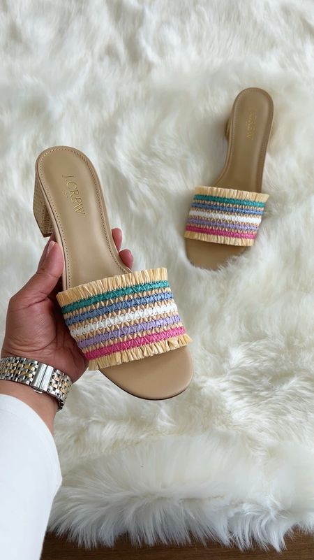Aren’t these the prettiest raffia sandals?! Love all of the colors mixed with the neutral base and love the heel height. Great to wear with dresses or jeans this spring and summer! On sale right now for $59.50 plus get an extra 20% off on orders of $125+ with code SAVINGS.

Sandals, spring sandals, spring shoes, neutral sandals, raffia sandals, neutral heels, raffia heels, spring footwear, summer sandals, summer shoes, summer footwear, shoe wishlist, workwear sandals, sandals for work, neutral sandals, comfortable heels, versatile neutral sandals, raffia sandals, dressy sandals, vacation outfits, resort wear

#LTKsalealert #LTKshoecrush #LTKVideo