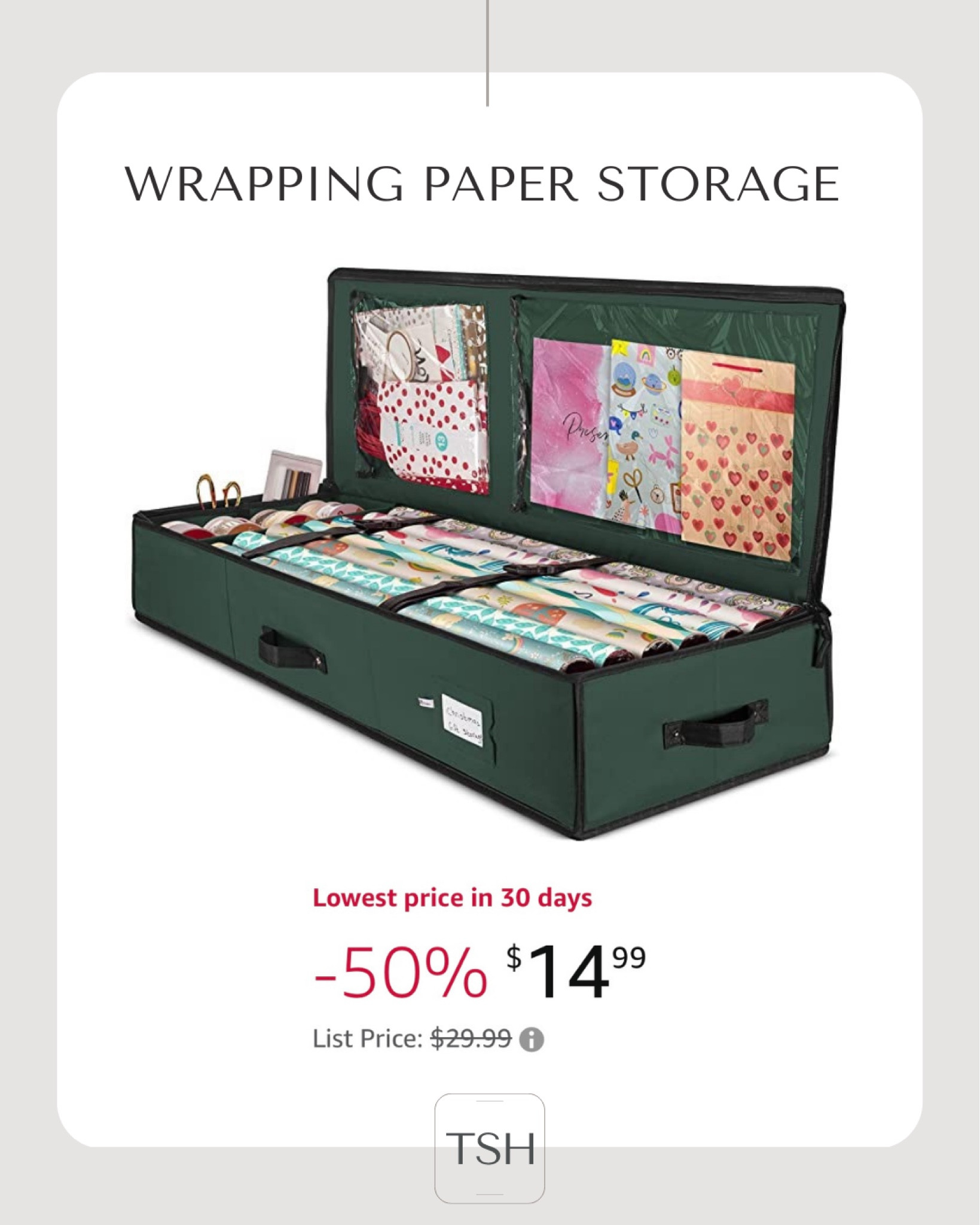 Wrapping paper organizer, Christmas storage, Amazon, organizing 

#LTKunder50 #LTKFind #LTKhome