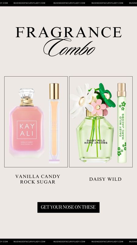 New fragrance alert!🚨 Currently obsessing over Kayali’s Vanilla Candy Rock Sugar and Marc Jacobs Daisy Wild💐✨ 

These are so worth the buy! Totally recommend getting the travel sizes if you’re not ready to spend on the full size🤍

perfume, fragrances, parfum, fragrance combinations, scent combo, chocolate vanilla fragrance, body oil, body butter, spring scents, summer styles

#LTKstyletip #LTKfindsunder50 #LTKbeauty