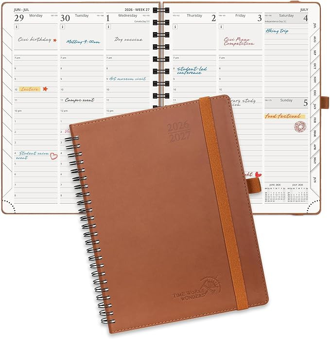 POPRUN Planner 2026-2027 (Medium - 6.5'' x 8.5'') Academic Weekly Planner | Calendar(July 2026 - ... | Amazon (US)