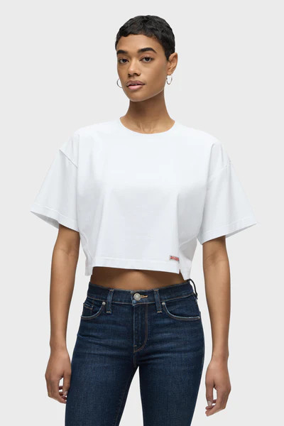 Short Sleeve Forward Seam Tee | Hudson Jeans