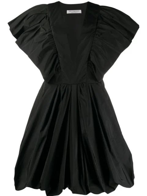 oversized ruffle mini dress | Farfetch (US)