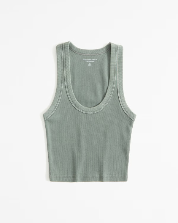 Women's Essential Scoopneck Tank | Women's New Arrivals | Abercrombie.com | Abercrombie & Fitch (US)