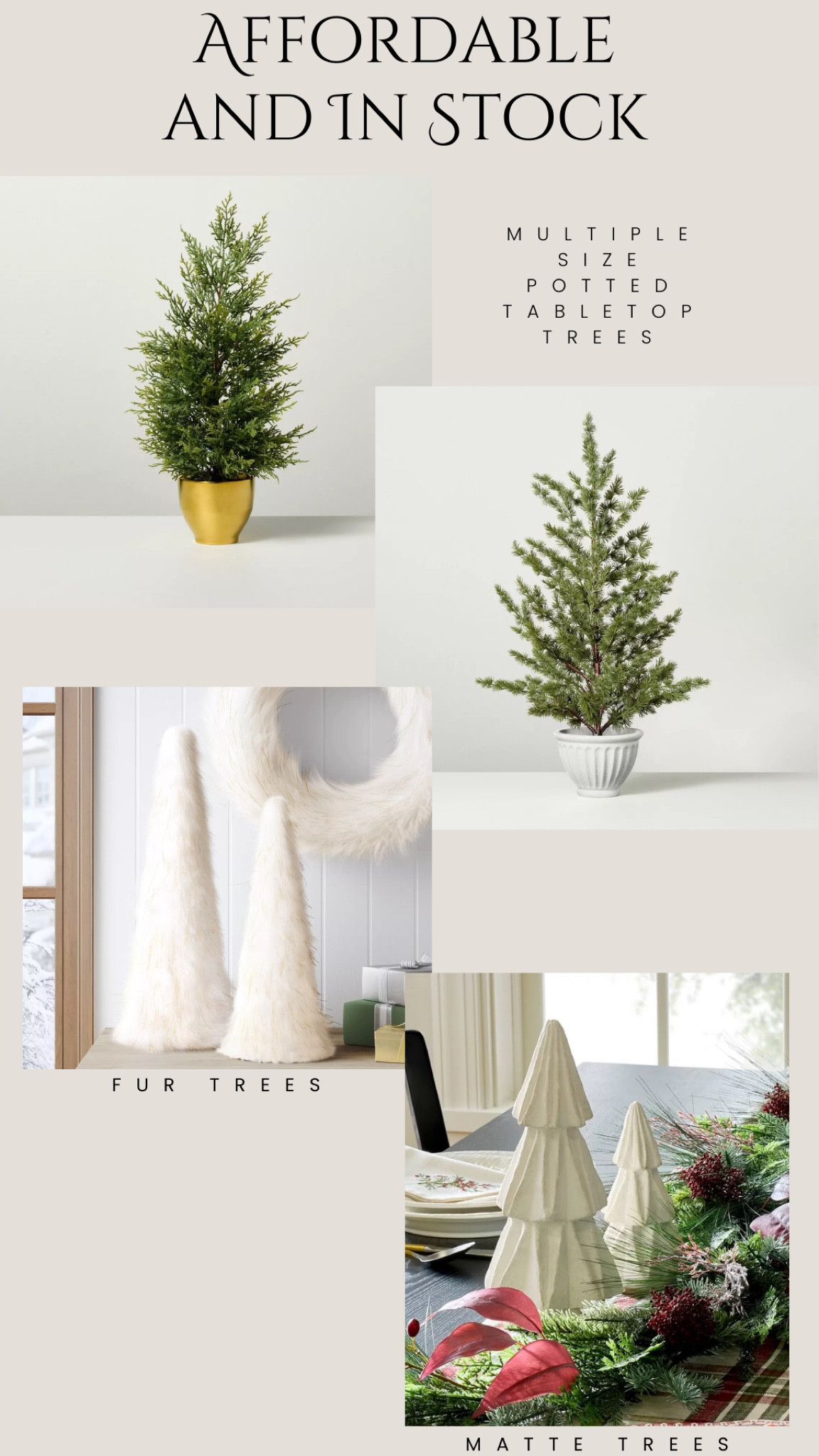 Crazy that so many holiday items are already out of stock!  Here are some tabletop trees and decor trees I just bought!

#LTKHome #LTKHoliday #LTKSeasonal