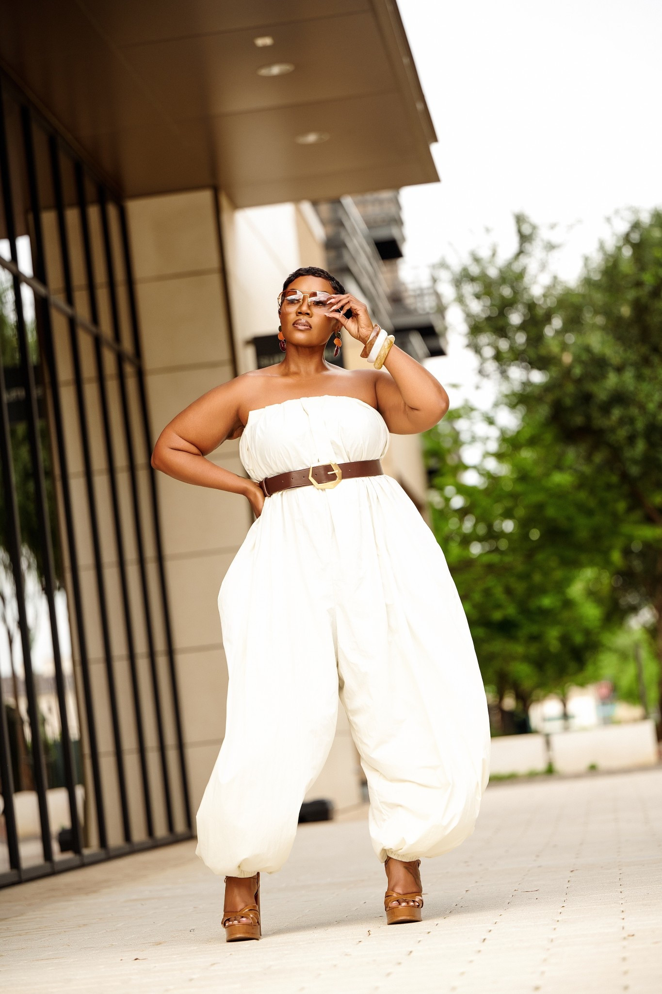 Balloon style jumpsuit 

#LTKootd #LTKmomlife #LTKPlusSize
