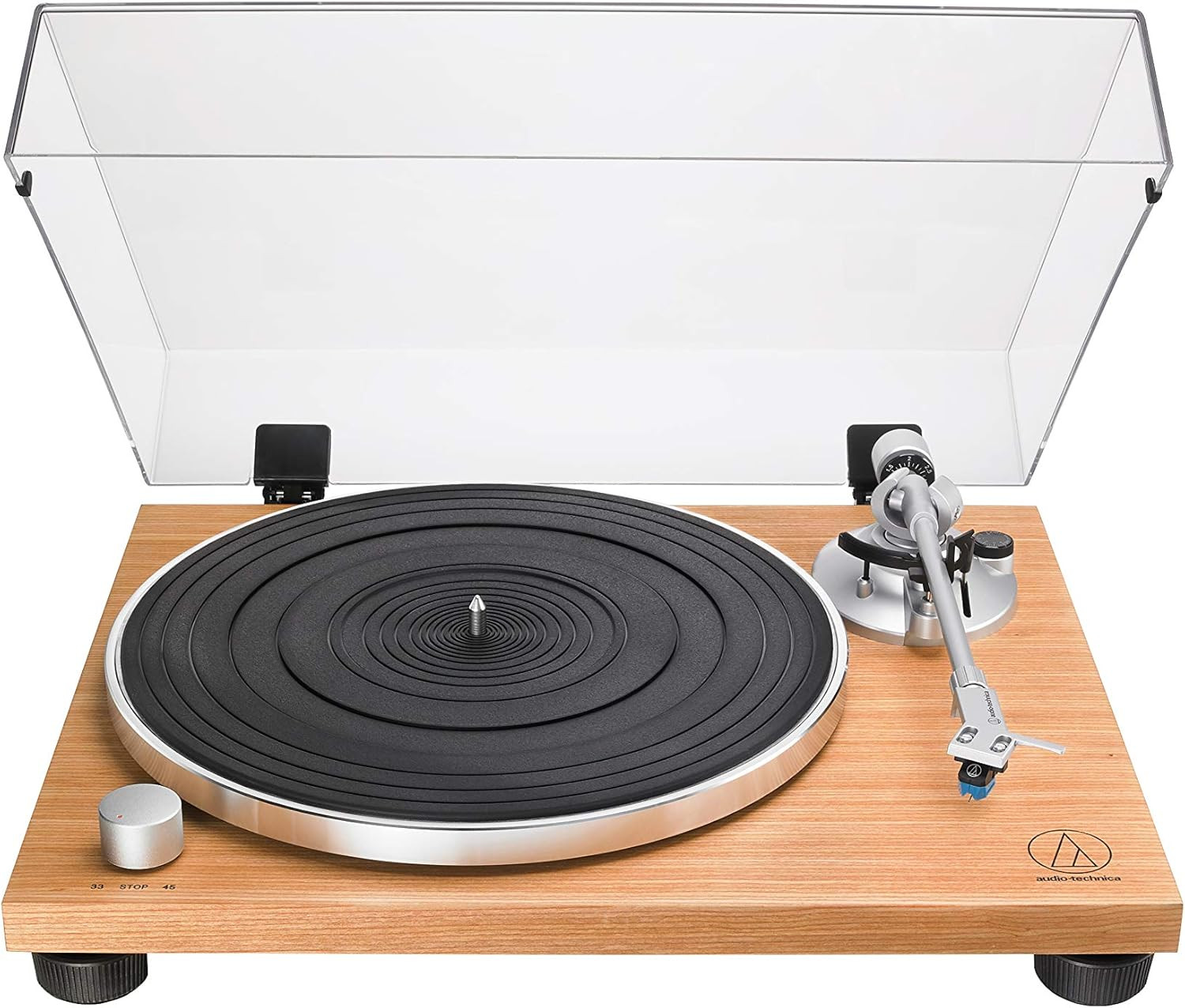 Audio-Technica AT-LPW30TK Fully Manual Belt-Drive Turntable, 2 Speed, Adjustable Dynamic Anti-Ska... | Amazon (US)