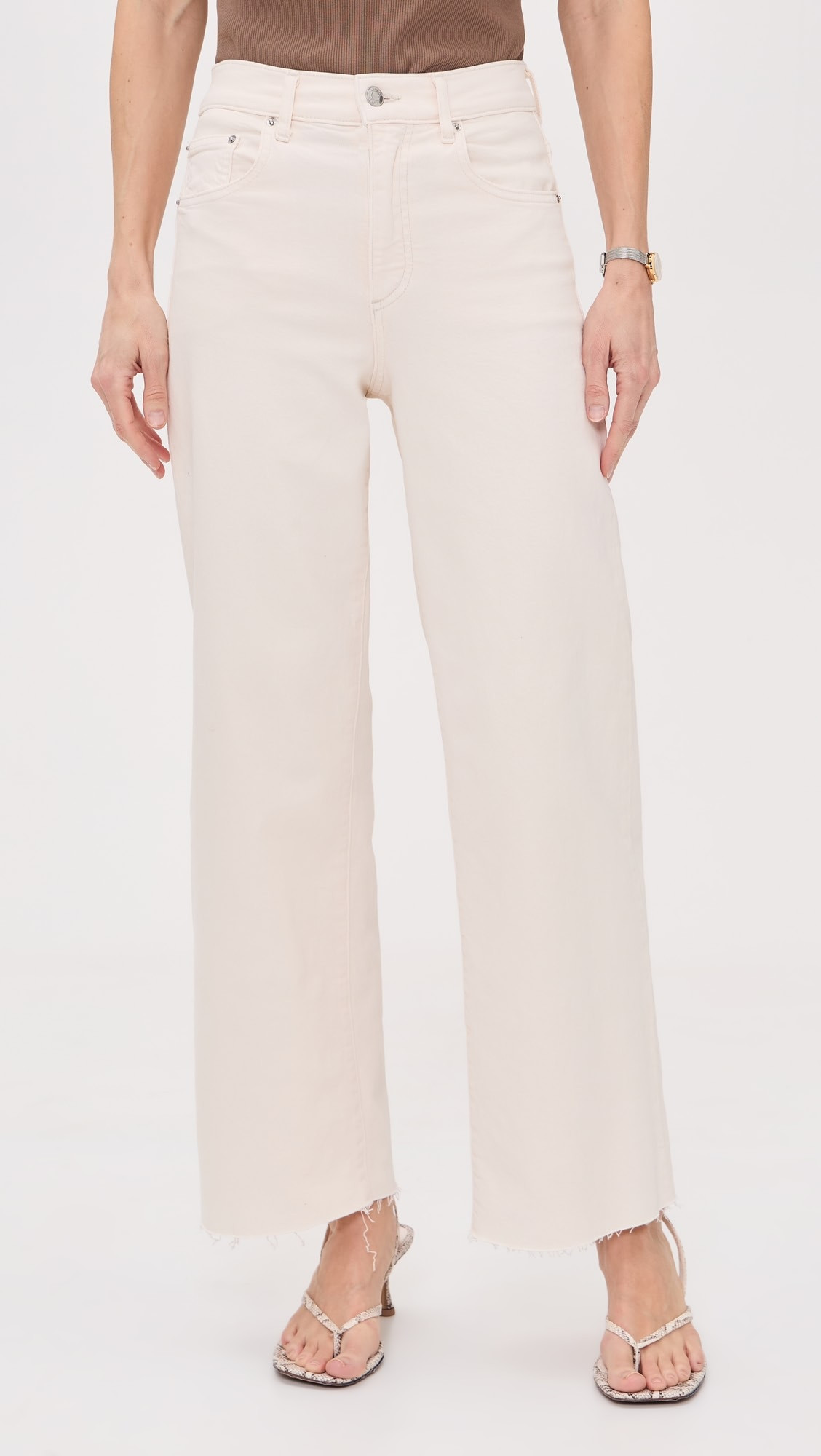 Petite Column Raw Hem Jeans | Shopbop
