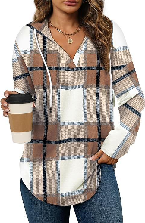 Bofell Womens Fashion Tops Hoodies for Women Pullover Oversized Sweatshirts Long SLeeve Shirts Lo... | Amazon (US)