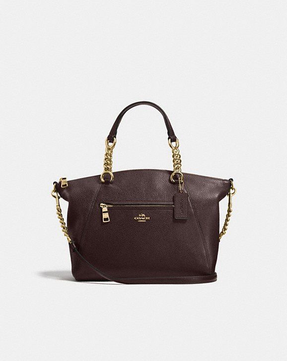 Chain Prairie Satchel in Polished Pebble Leather | Coach (US)