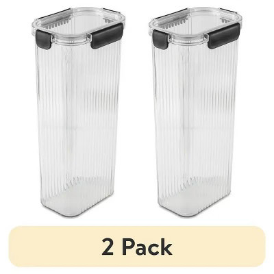 (2 pack) 11.5 Cup Plastic Pantry Storage Container, Clear | Target