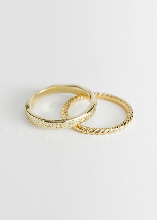 Embossed Ring Set | & Other Stories (EU + UK)