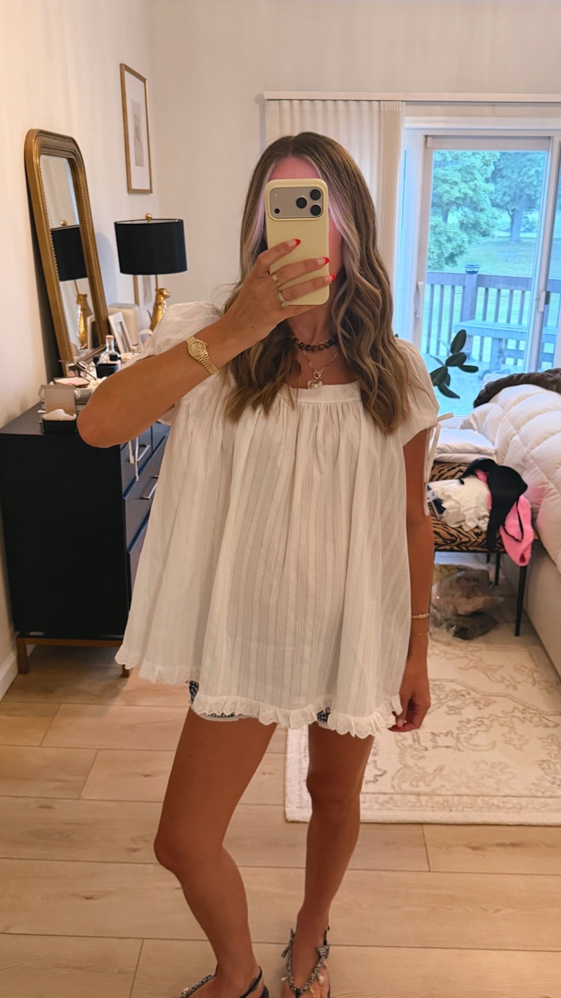 Bump friendly babydoll top 🤍 sized up to medium

#LTKmomlife #LTKBump #LTKBaby