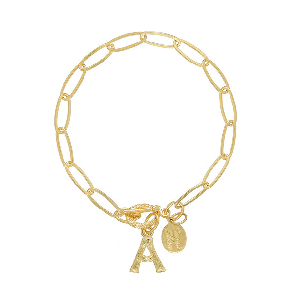 Bamboo Initial Bracelet | Susan Shaw