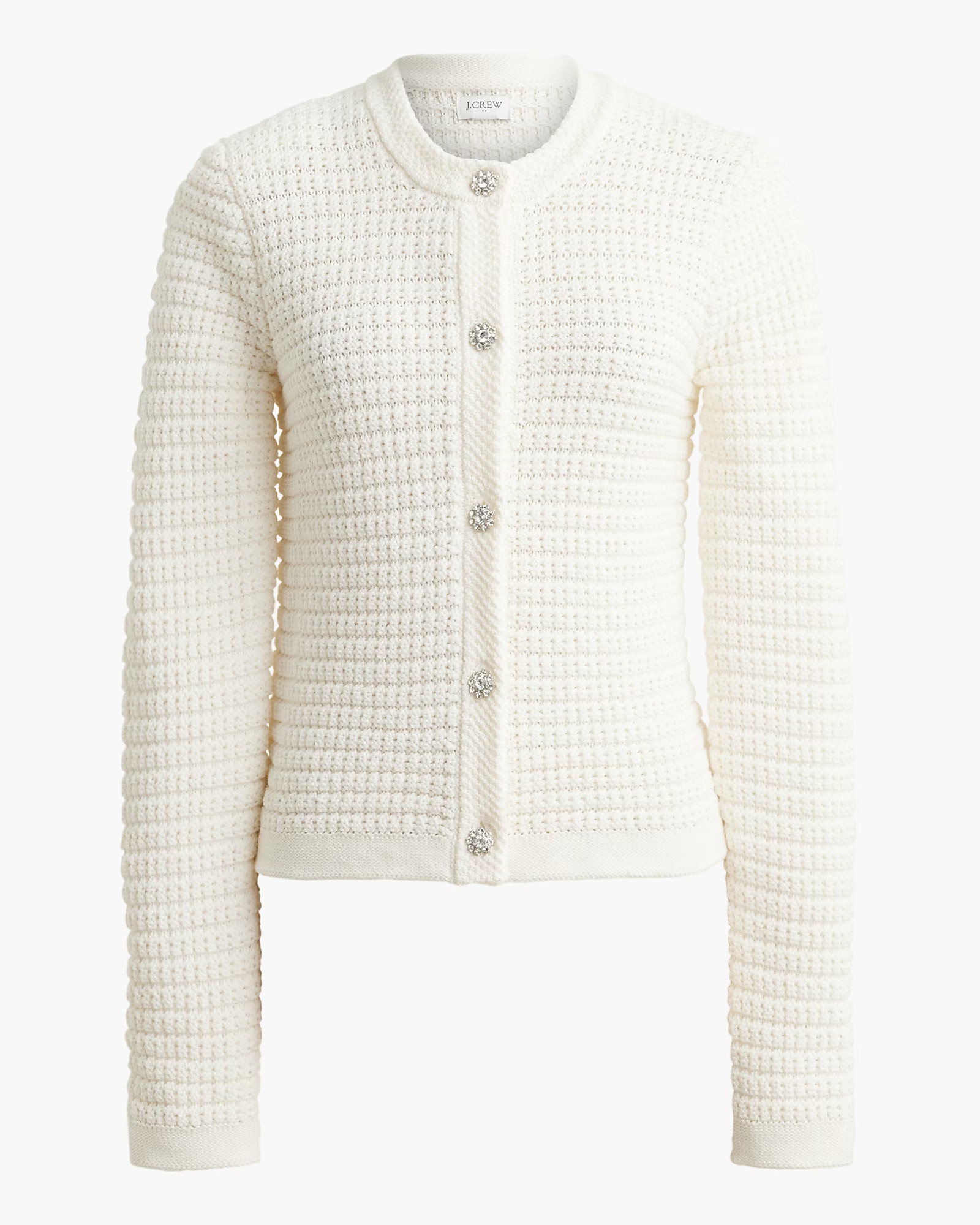 Lady jacket cardigan with gem buttons | J.Crew Factory