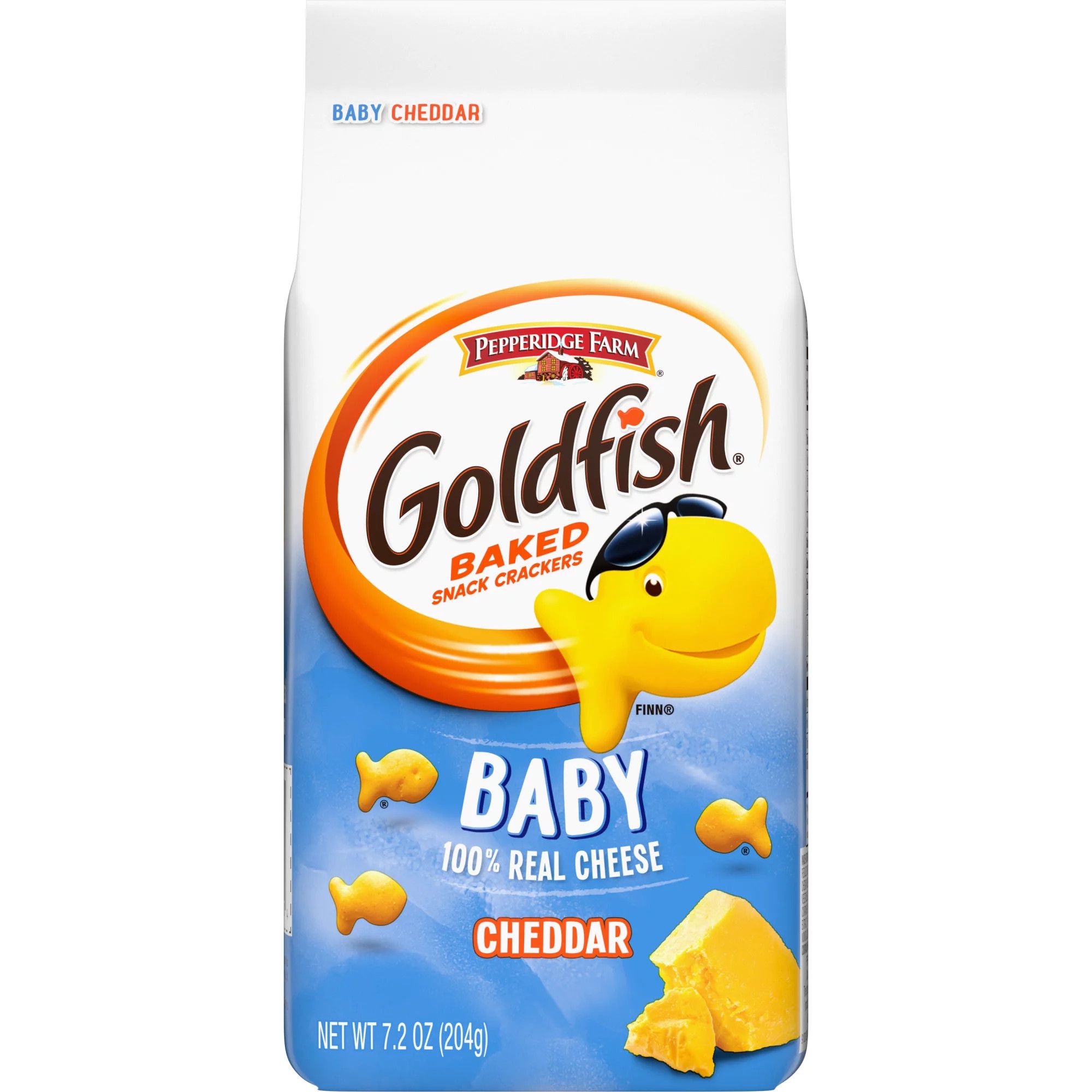 Goldfish Baby Cheddar Crackers, Snack Crackers, 7.2 oz bag | Walmart (US)