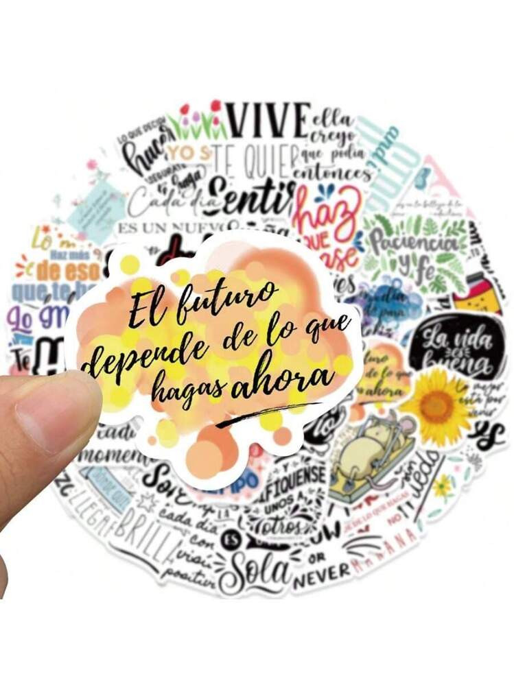 50PCS, Spanish Language Bible Stickers, Inspirational Bohemian Christian Stickers, Bible Verse St... | SHEIN