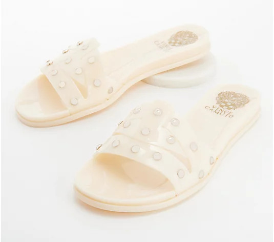 Vince Camuto Jelly Slide Sandals - Emelon - QVC.com | QVC