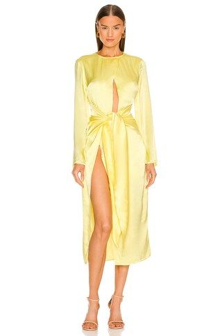 Atoir The Aries Dress in Lemon Drop from Revolve.com | Revolve Clothing (Global)