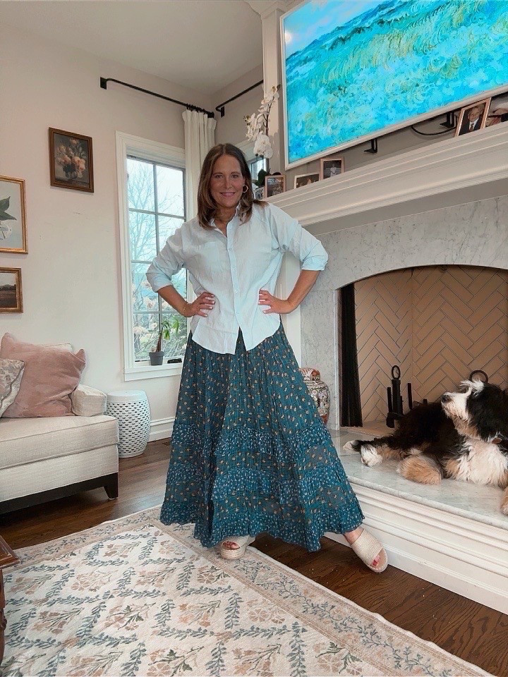 This patterned skirt paired with a light weight button down is perfect for spring. Pair with a textured sandel and you’re ready to go!

Use code: TandT10 for 10% off your order!

#LTKMidsize #LTKSeasonal #LTKOver40