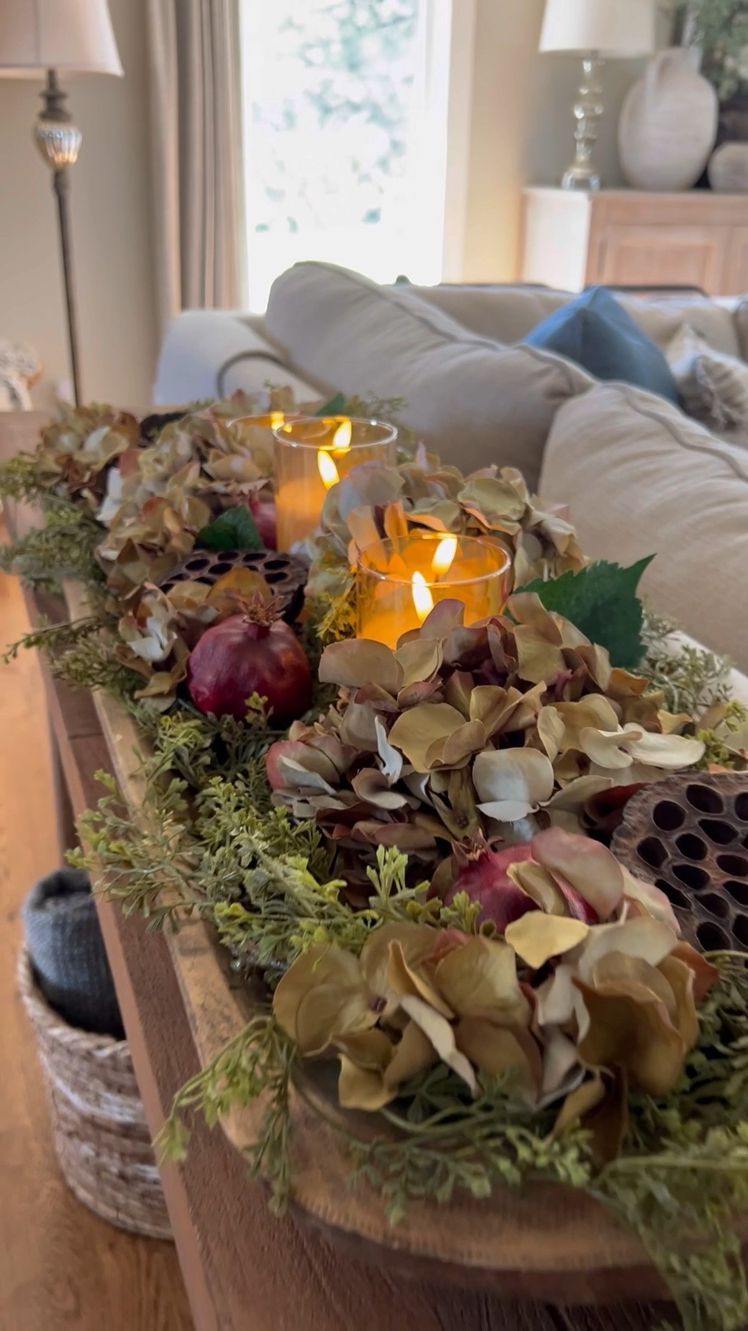 It’s incredible how many of these centerpiece designs have gone viral. I would have never imagined I’d be creating a new one each month, but you asked and I was up for that challenge even when I couldn’t find a new idea. When you surrender to not needing to know, sometimes as the ideas come. I’m so honored to be a source of these small inspirations. Thank you for that opportunity. 

Septembers design includes some really pretty dry dried elements. I used a fall inspired garland, faux fall hydrangea heads, dried pomegranate, and dried lotus pods. 

If you’d like the links to this comment PLEASE and I’ll send them over. You can also go straight to my LTK page which is linked my bio. 


fall centerpiece ideas, dough bowl decor, autumn floral arrangement, hydrangea centerpiece, dried pomegranate decor, lotus pod arrangement, fall home accents, flameless candle centerpiece, rustic fall decor, farmhouse fall centerpiece, seasonal table decor, DIY autumn centerpiece


#LTKVideo #LTKHome #LTKSeasonal