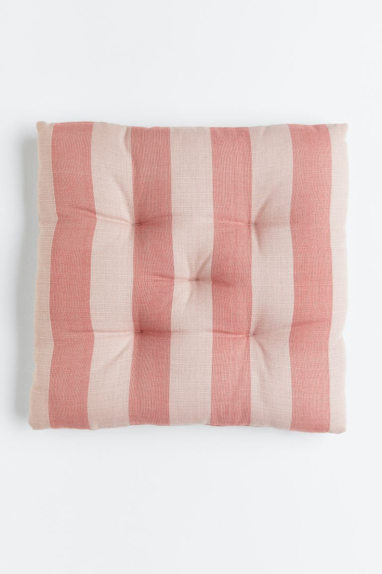 Striped cotton seat cushion | H&M (UK, MY, IN, SG, PH, TW, HK)
